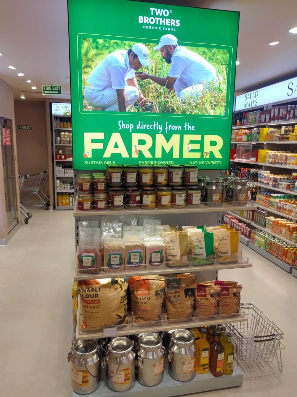 Two Brothers in-store brand display