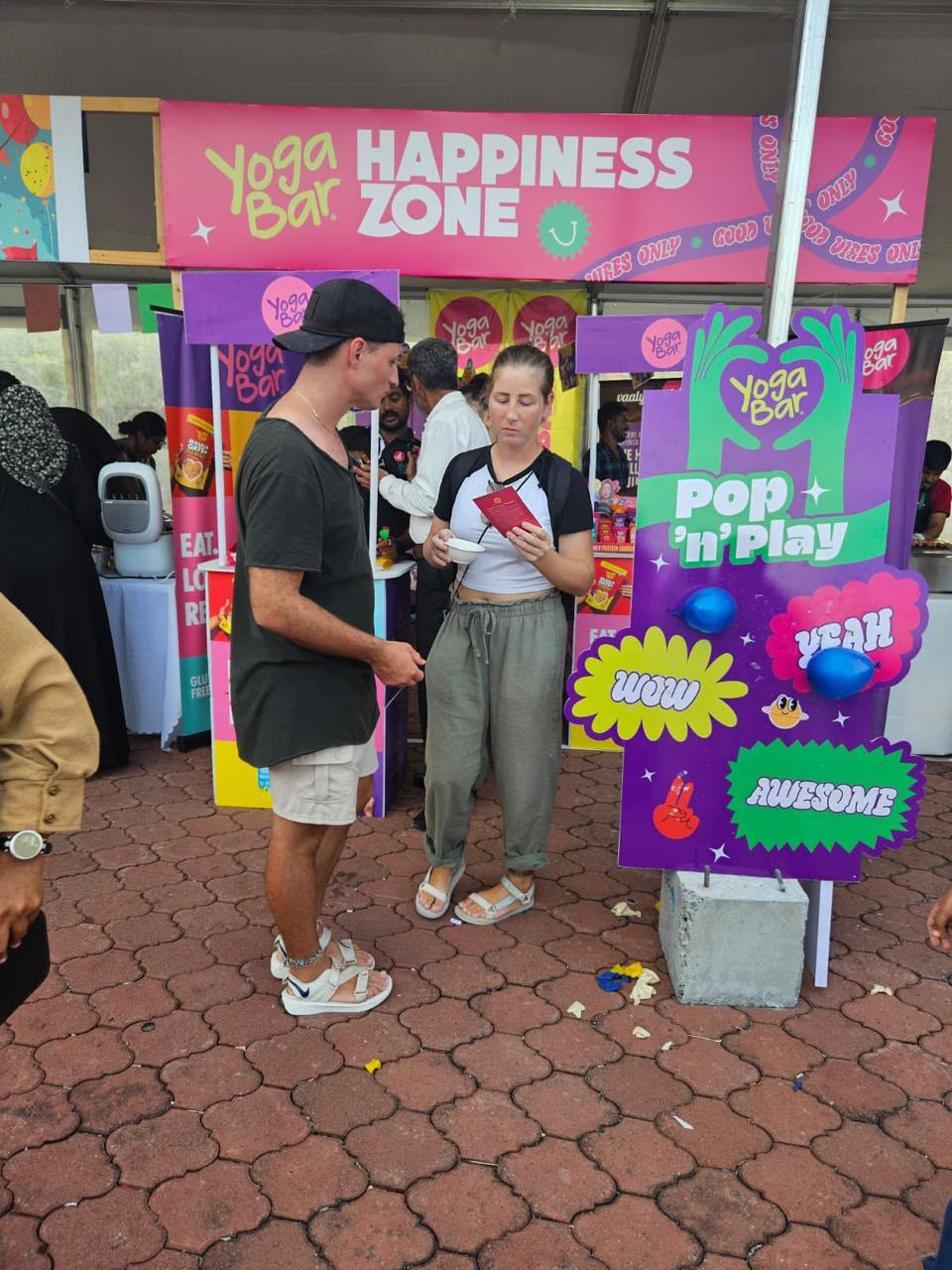 Yoga Bar Happiness Zone activation