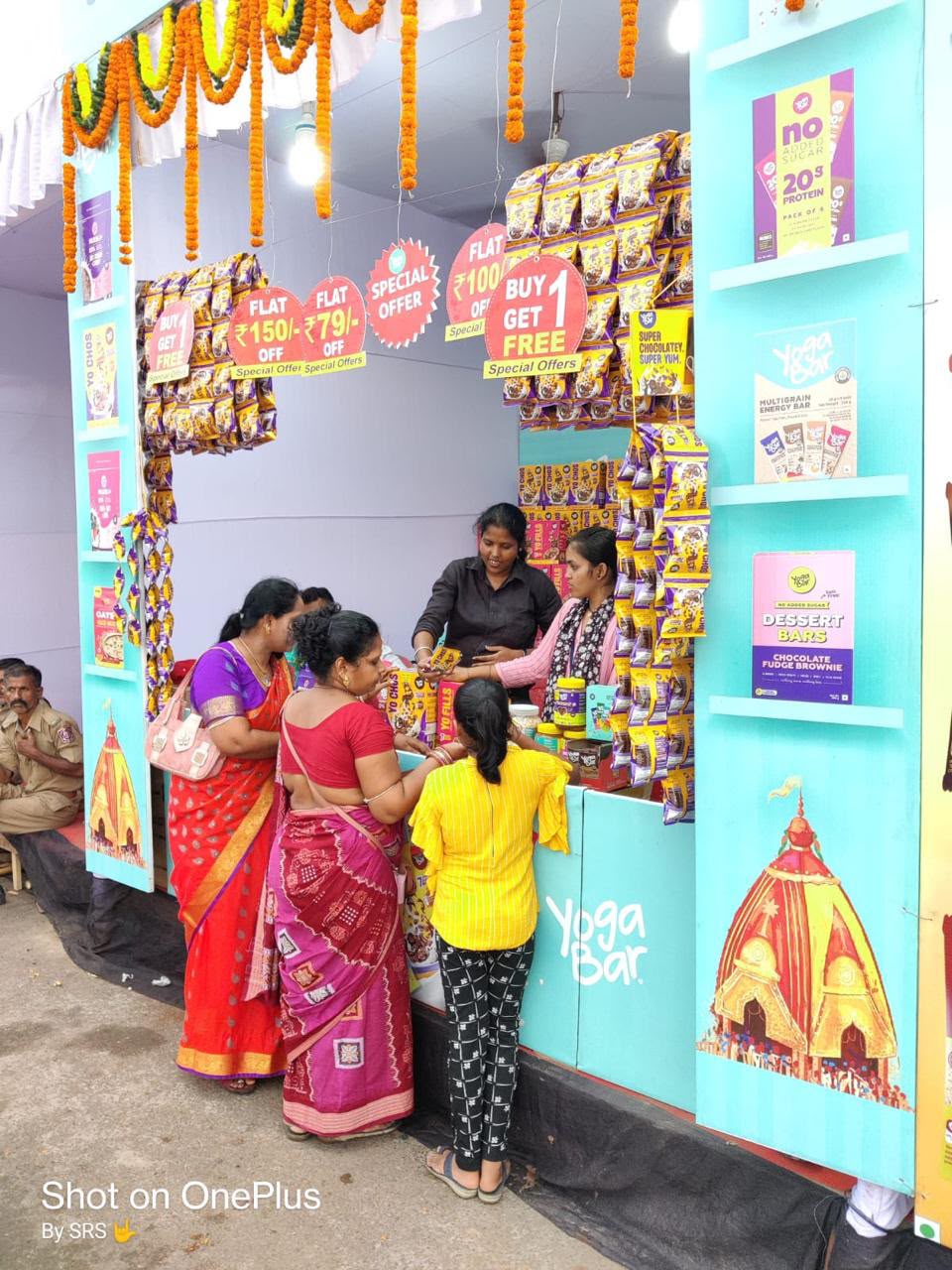 Yoga Bar cultural event stall