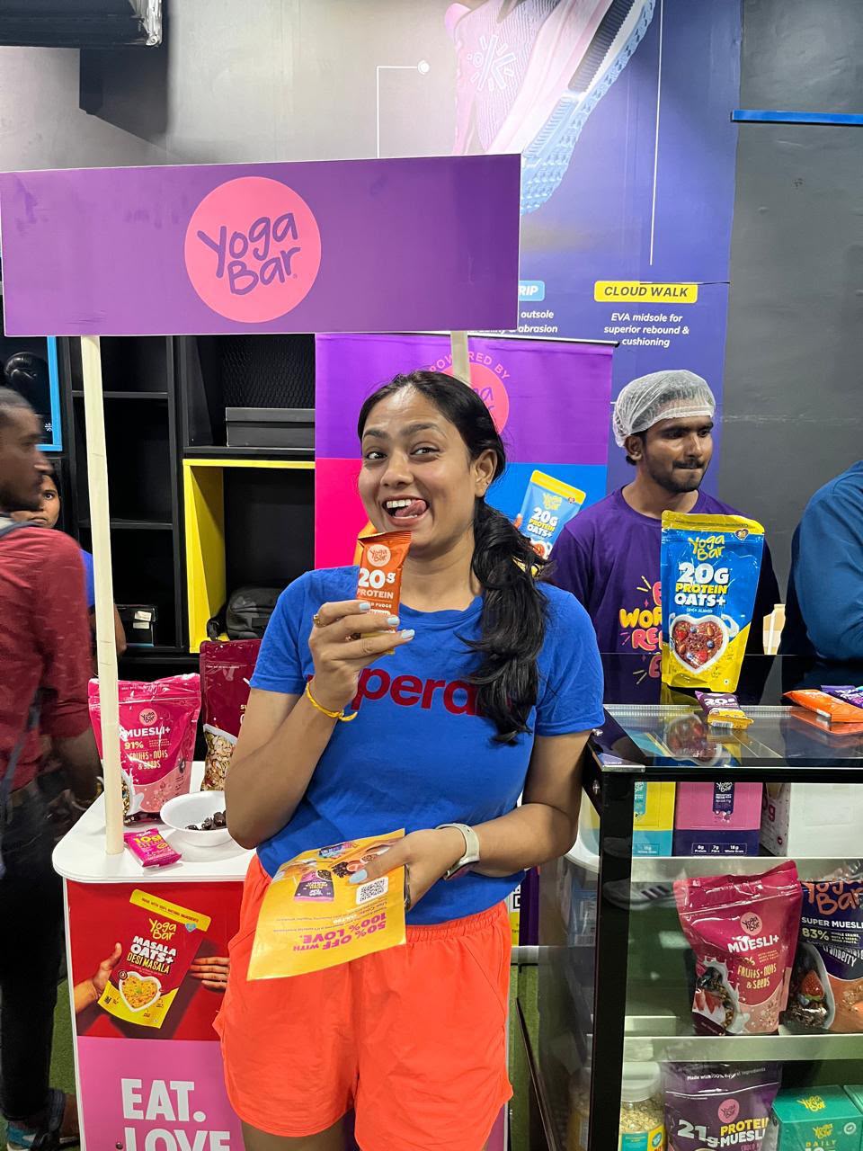 Yoga Bar product sampling activation